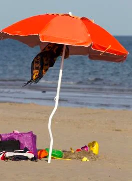Beach umbrella Stock Photos