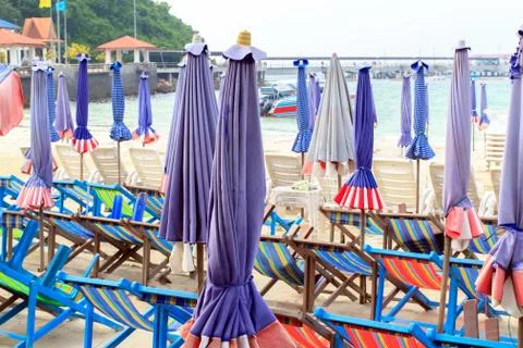 Beach umbrella Stock Photos