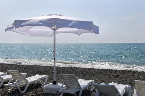Beach umbrella Stock Photos