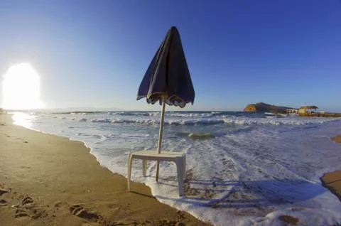 Beach umbrella Stock Photos
