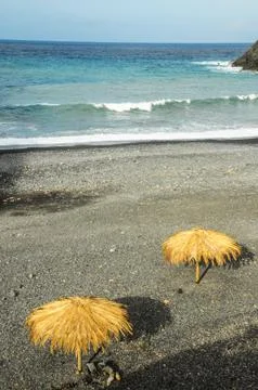 Beach umbrella Stock Photos