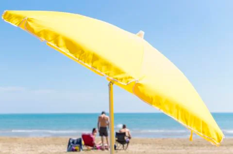 Beach umbrella Stock Photos