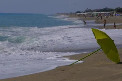 Beach umbrella. 스톡 사진