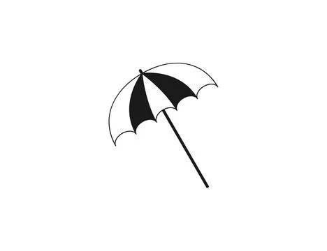 Beach, umbrella, protection icon. Vector illustration. Stock Illustration