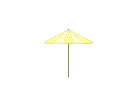 Beach umbrella, protection icon. Vector illustration. Illustration