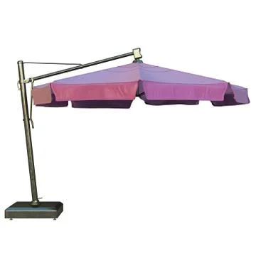 Beach umbrella, side view Illustrazione stock