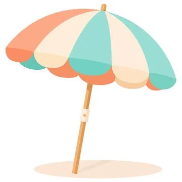 Beach umbrella sunshade vector illustration Stock Illustration