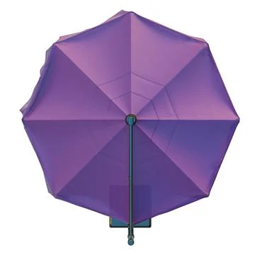 Beach umbrella, top view Illustration