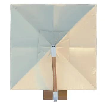Beach umbrella, top view Illustrazione stock