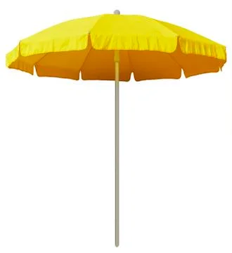 Beach umbrella - yellow Stock Photos