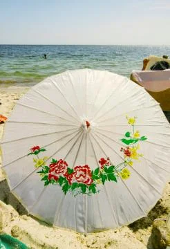 BEACH UMBRELLAS Stock Photos