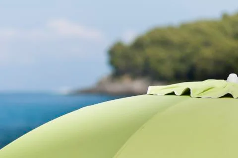 Beach umbrellas Stock Photos
