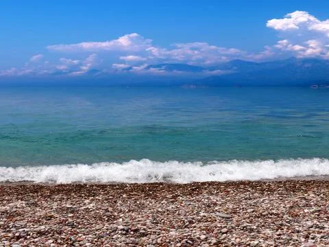 Beach under sky Stock Photos