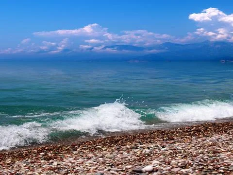 Beach under sky Stock Photos