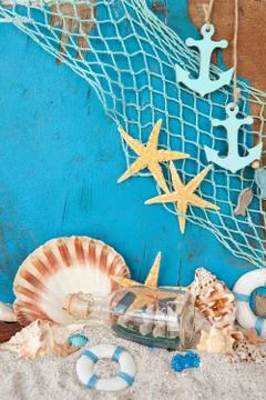 Beach vacation concept Stock Photos