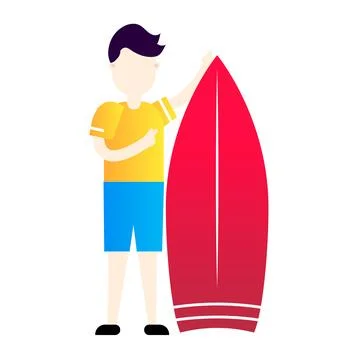 Beach vacation with summer elements and seaside relaxation Illustrazione stock