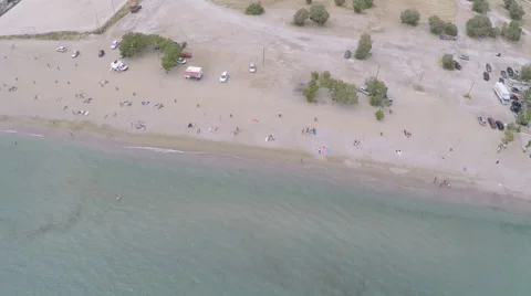 Beach of Varkiza in Greece (2) Видео 52910155
