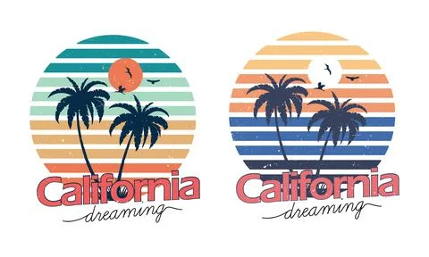 Beach vibes print artwork. Stock Illustration
