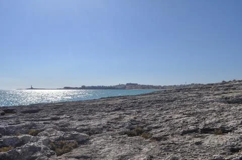The beach in Vieste Foto stock