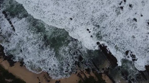 Beach view from aerial Stock Photos
