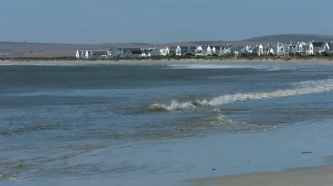 Beach View and small Town 2, Western Cape, South Africa Video stock 42775510