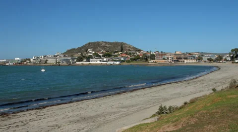 Beach View and small Town, Western Cape, South Africa Video stock 42775658