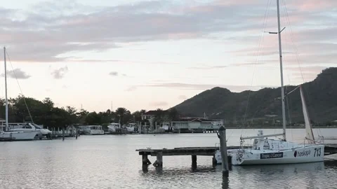 Beach view balcony Stock Footage 260578330