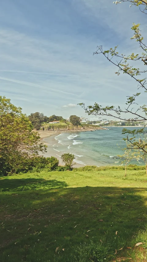 Beach View from a Cliff Stock Footage 277695914