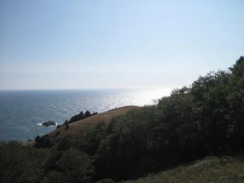 Beach view off cliff Stock Photos