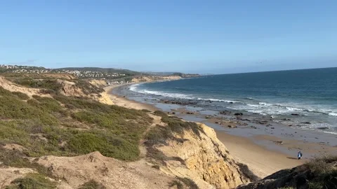 Beach View at Crystal Cove State Park Stock Footage 175848257