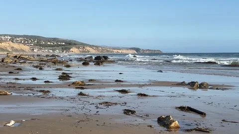 Beach View at Crystal Cove State Park Stock Footage 175848835