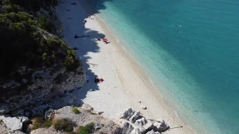 Beach view from drone Stock Footage 199452856