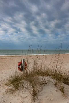 Beach view with epic sky Stock Photos