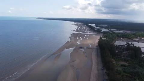 Beach view in the evening Stock Footage 169945835