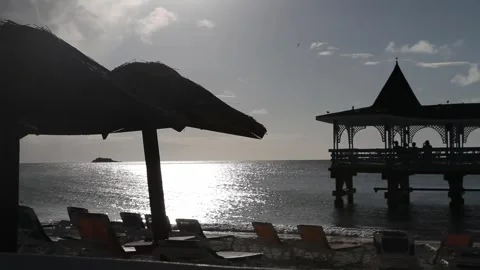 Beach view Stock Footage 260578333