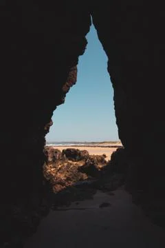 Beach view from Forrest Caves Stock Photos