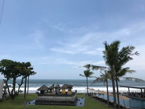 Beach View Hotel Stock Photos