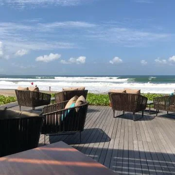 Beach View Hotel Stock Photos