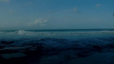 Beach view in Indonesia Stock Footage 109224969