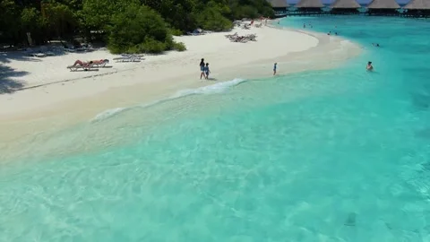 Beach view in Maldives Stock Footage 139034398