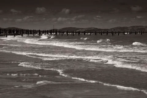 Beach view Stock Photos