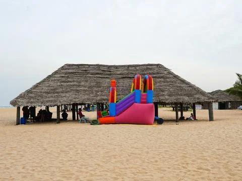 A beach view Stock Photos