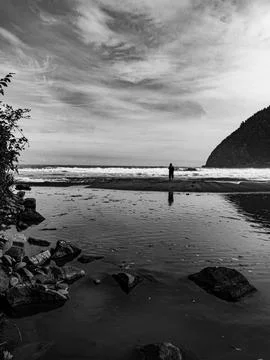The beach view Stock Photos