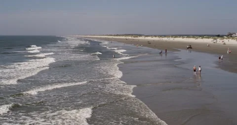 The Beach View from the Pier Stock Footage 251761381