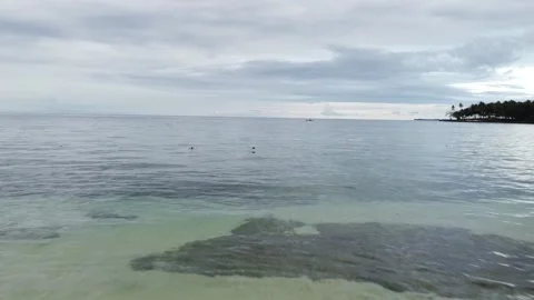 Beach view by plane Stock Footage 238070579