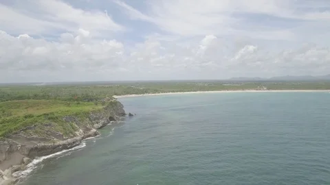 Beach view Punta Cana (RAW) Stock Footage 93323373