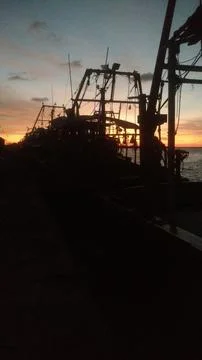 Beach View with Ship 写真素材