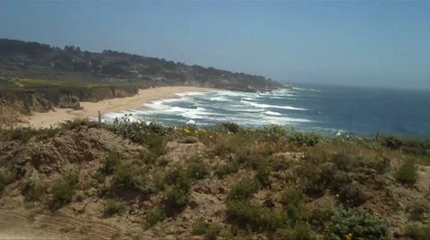 Beach views from the Car HD Stock Footage 7756265