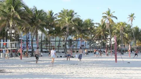 Beach Voley in Miami Video stock 10723638