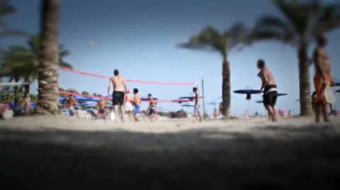 Beach volley 1 動画素材 25299543